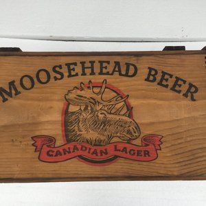 Moosehead Beer Dovetailed Box Crate Advertising